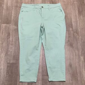 Talbots Light Green Ankle Jeans